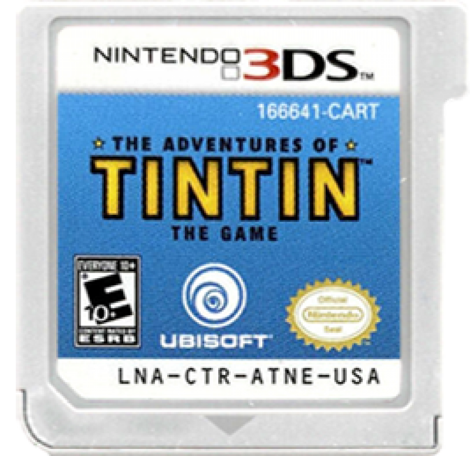 Adventures of Tintin: The Game cartridge for Nintendo 3DS (3DS) action adventure video game