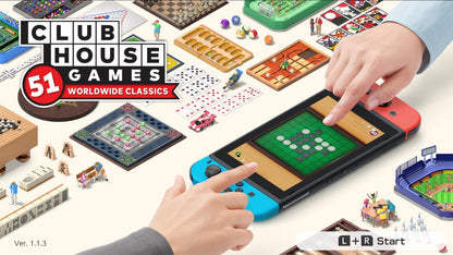 Clubhouse Games 51 Worldwide Classics titlepage for Nintendo Switch party game
