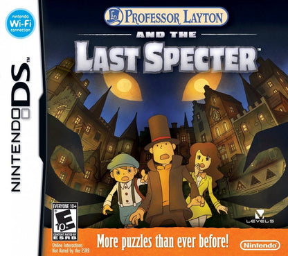 Professor Layton and the Last Specter Nintendo DS puzzle adventure game prequel series Layton cover art