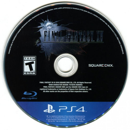 Final Fantasy XV [Deluxe Edition] – PlayStation 4 (PS4) video game disc, action RPG by Square Enix
