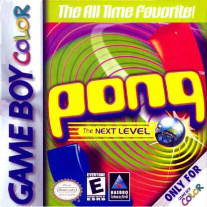 Pong The Next Level cover art for Game Boy Color GBC video game