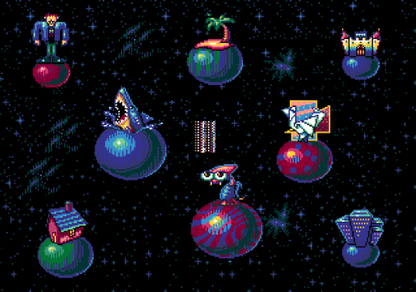 Wacky Worlds Creativity Studio Sega Genesis for retro video game enthusiasts featuring creative art and drawing gameplay digital coloring tools animated stickers imaginative scene creation family friendly educational entertainment classic console creativity and collectible gaming appeal gameplay 