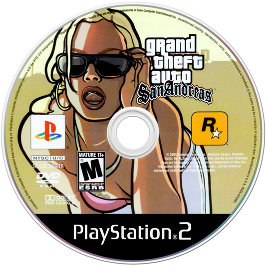 Grand Theft Auto San Andreas PlayStation 2 open-world action-adventure video game Rockstar Games CJ Carl Johnson returning home Los Santos San Fierro Las Venturas gang warfare missions exploration vehicle hijacking customization RPG elements 90s setting crime saga disc