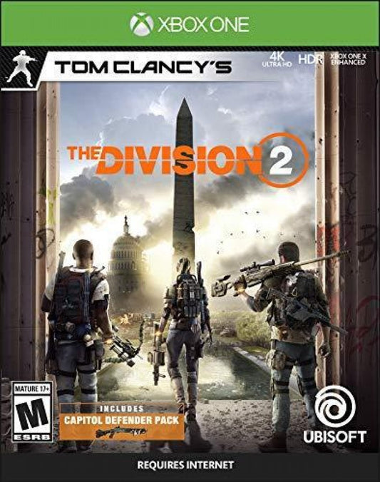 Tom Clancy's The Division 2 cover art for Xbox One (XONE) video game
