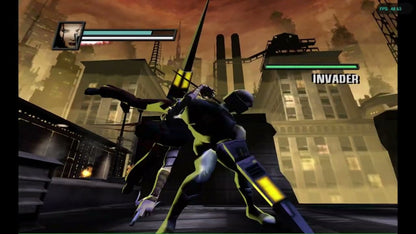 Marvel Nemesis Rise of the Imperfects Xbox inspired design featuring superhero fighting action aesthetic explosive battles iconic Marvel characters powerful abilities urban destruction cinematic combat fast paced arena gameplay comic book inspired presentation gameplay