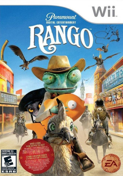 Rango: The Video Game cover art for Nintendo Wii (Wii) video game