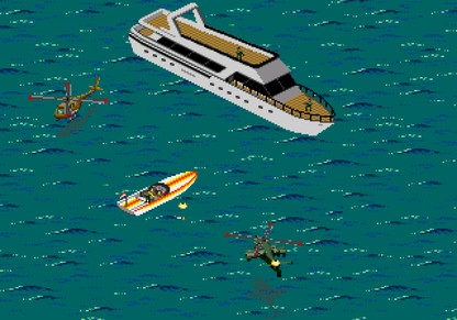 Desert Strike Return to the Gulf Sega Genesis retro video game helicopter shooter gameplay (1992)