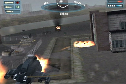 Fire Blade PS2 PlayStation 2 helicopter combat action game aerial shooter military missions arcade flight combat retro video game gameplay