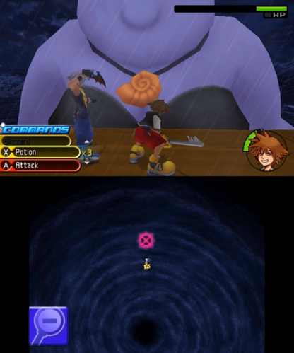 Kingdom Hearts 3D: Dream Drop Distance gameplay for Nintendo 3DS (3DS) action role-playing video game