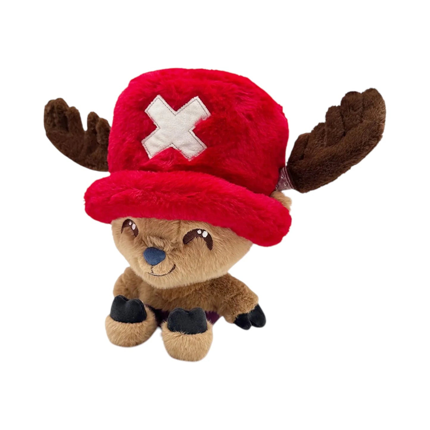 Tony Tony Chopper 9 Inch Plush collectible One Piece character plush featuring Tony Tony Chopper soft plush design adorable reindeer character styling 9 inch size detailed collectible appearance display item anime merchandise and pop culture gaming collectible appeal left side