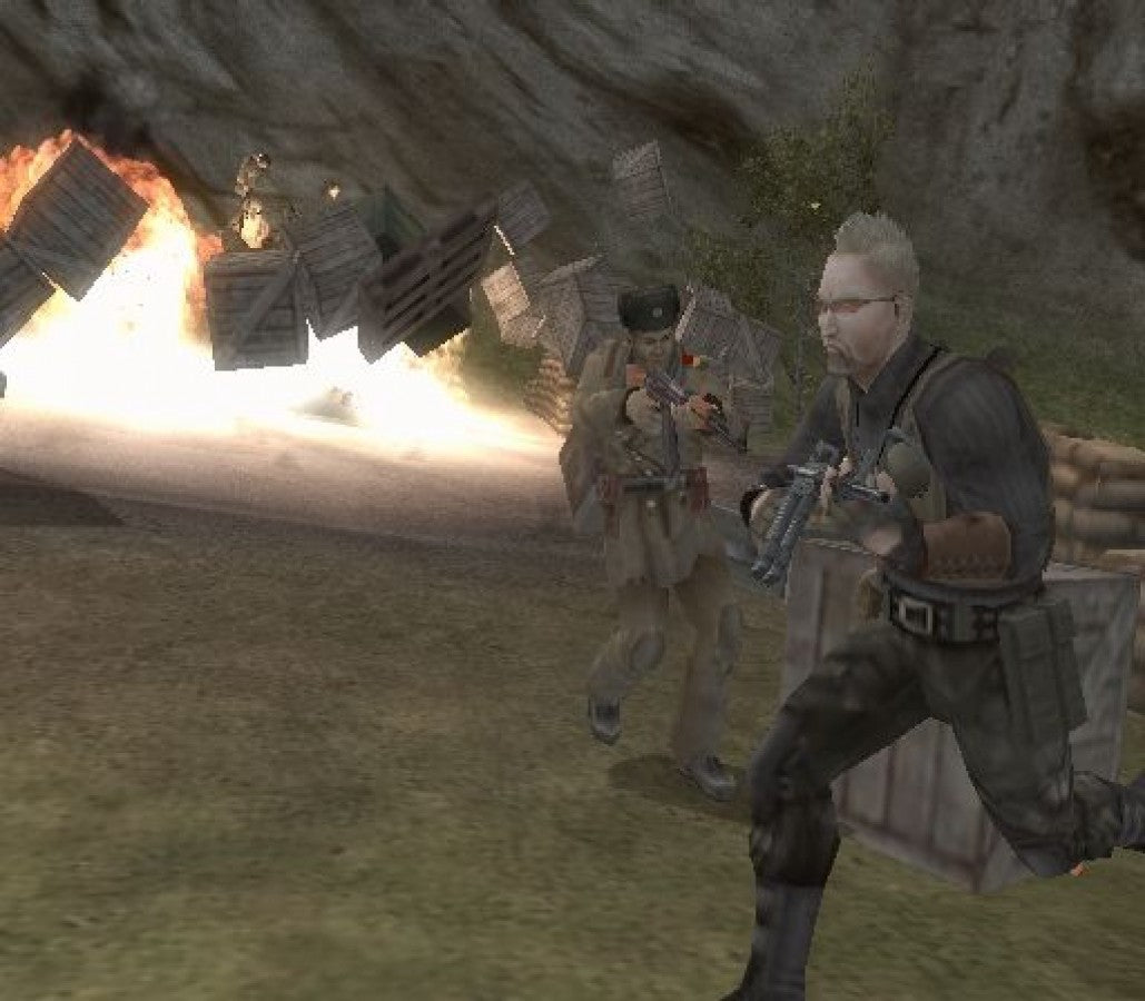 Mercenaries Playground of Destruction PS2 PlayStation 2 open world action shooter game retro video game gameplay Greatest Hits edition