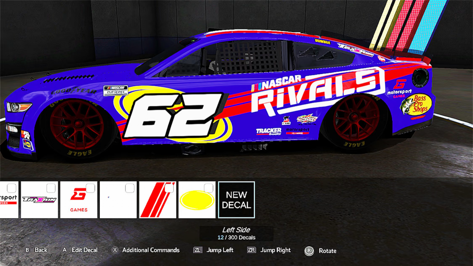 NASCAR Rivals Nintendo Switch inspired design featuring official stock car racing simulation aesthetic high speed oval track competition authentic NASCAR teams and drivers intense multiplayer action championship season gameplay realistic motorsports excitement and immersive racing presentation gameplay