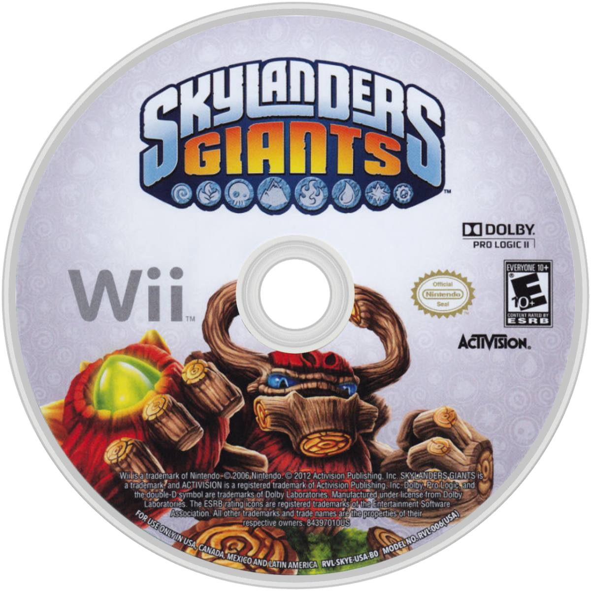 Skylanders Giants for Wii action adventure toy-to-life video game featuring collectible character figures portal gameplay cooperative play and family friendly fantasy battles experience disc