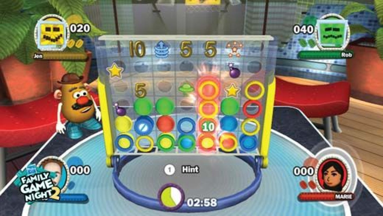 Hasbro Family Game Night Fun Pack – Nintendo Wii (Wii) party board game compilation gameplay for video game
