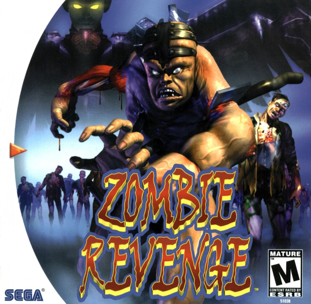 Zombie Revenge Sega Dreamcast retro video game beat em up cover art