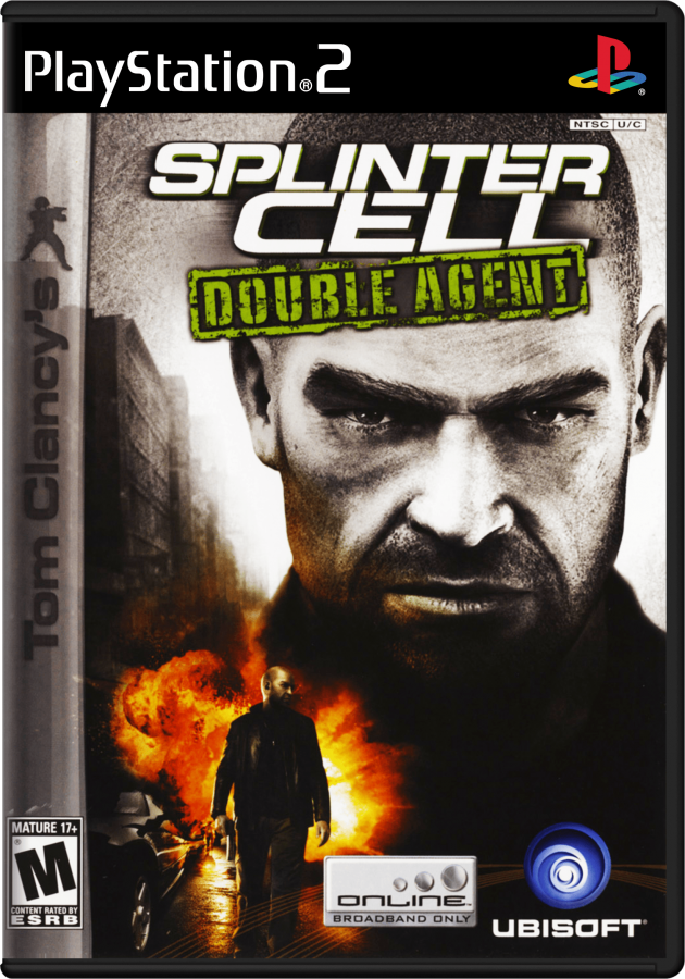 Tom Clancys Splinter Cell Double Agent PlayStation 2 retro video game stealth action cover art (2006)