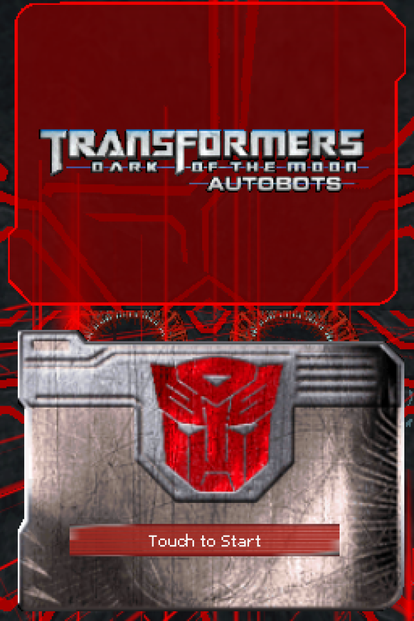 Transformers Dark of the Moon Autobots Nintendo DS DS video game featuring action adventure gameplay Autobots characters Optimus Prime Bumblebee robot combat vehicle transformation missions Decepticon battles weapon upgrades sci fi environments stealth operations and movie inspired Transformers storyline classic Nintendo DS handheld gaming retro video game collection collectible gaming appeal gameplay