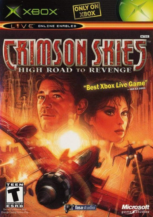 Crimson Skies: High Road to Revenge cover art for Xbox (XBOX) video game
