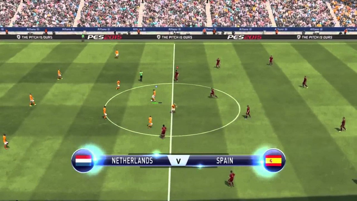 Pro Evolution Soccer 2015 for PlayStation 4 (PS4) at Gamers INC, featuring the award-winning FOX Engine for stunning realism, incredible player likenesses, and revamped "The Pitch is Ours" gameplay for unparalleled control and fluid soccer action on your PS4 console gameplay screenshot