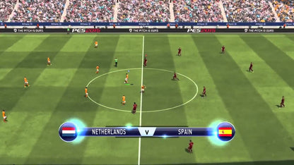 Pro Evolution Soccer 2015 for PlayStation 4 (PS4) at Gamers INC, featuring the award-winning FOX Engine for stunning realism, incredible player likenesses, and revamped "The Pitch is Ours" gameplay for unparalleled control and fluid soccer action on your PS4 console gameplay screenshot