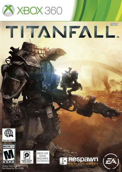 Titanfall – Xbox 360: Fast-paced multiplayer shooter featuring agile pilots, massive Titans, and futuristic combat action front cover