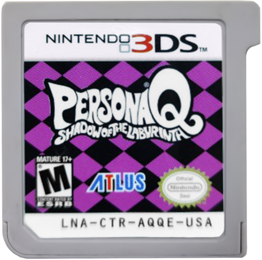 Persona Q: Shadow of the Labyrinth cartridge for Nintendo 3DS (3DS) dungeon crawler role-playing video game