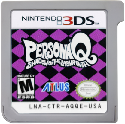 Persona Q: Shadow of the Labyrinth cartridge for Nintendo 3DS (3DS) dungeon crawler role-playing video game