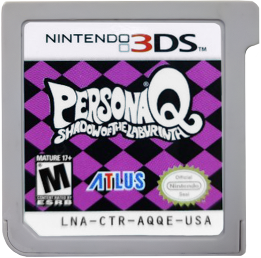 Persona Q: Shadow of the Labyrinth cartridge for Nintendo 3DS (3DS) dungeon crawler role-playing video game