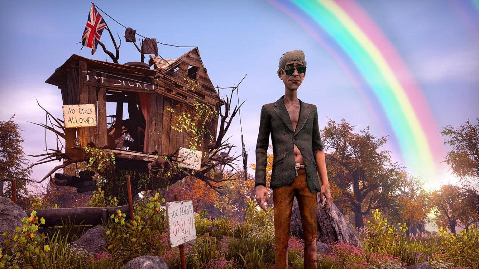 We Happy Few – Xbox One (XONE) gameplay for dystopian action-adventure video game