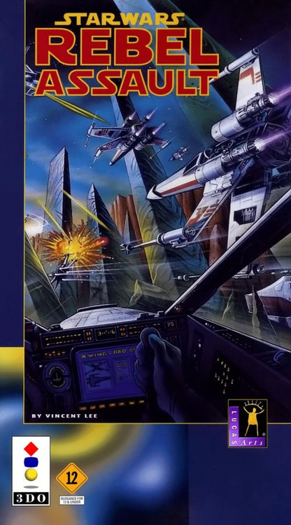 Star Wars: Rebel Assault cover art for Panasonic 3DO (3DO) rail shooter action video game