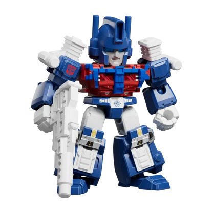 Blokees Transformers Defender Version 06 blind box collectible mini action figure snap fit robot toy Decepticon Autobot character detailed poseable display piece for fans