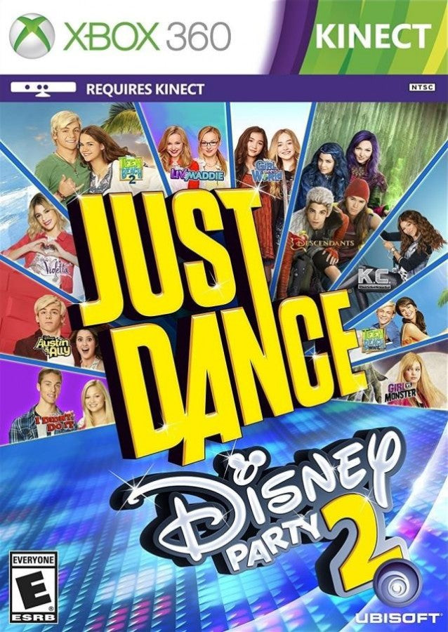 Just Dance: Disney Party 2 cover art for Xbox 360 (X360) motion-controlled dance rhythm video game