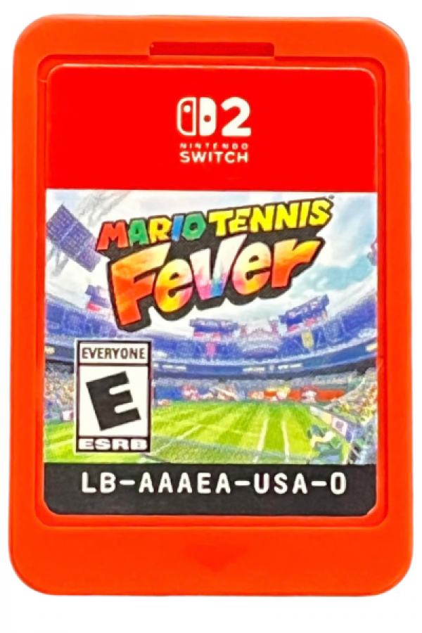 Mario Tennis Fever Nintendo Switch 2 NS2 video game featuring arcade tennis gameplay Mario characters competitive matches tennis rallies power shots special moves colorful courts multiplayer action and classic Nintendo Switch 2 sports gameplay retro video game collection collectible gaming appeal cartridge art