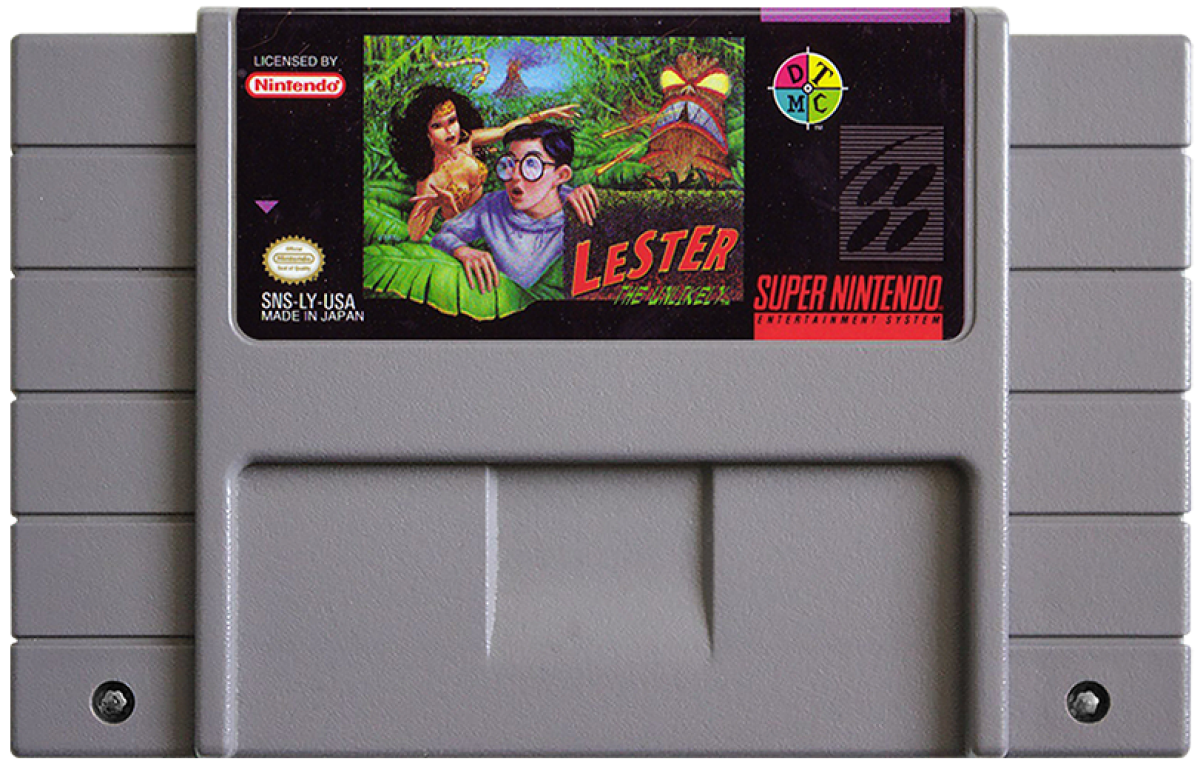 Lester the Unlikely cartridge for Super Nintendo Entertainment System (SNES) retro video game