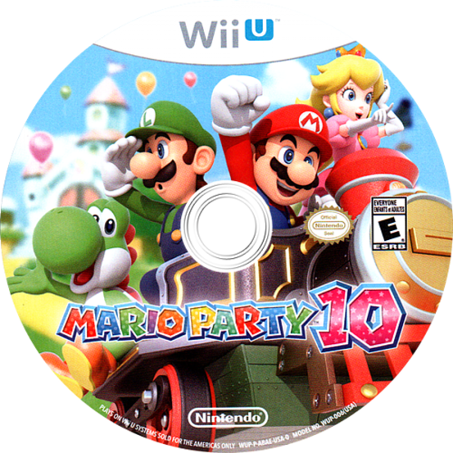 Mario Party 10 disc art for Nintendo Wii U (WiiU) video game