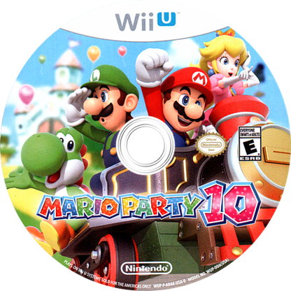 Mario Party 10 disc art for Nintendo Wii U (WiiU) video game