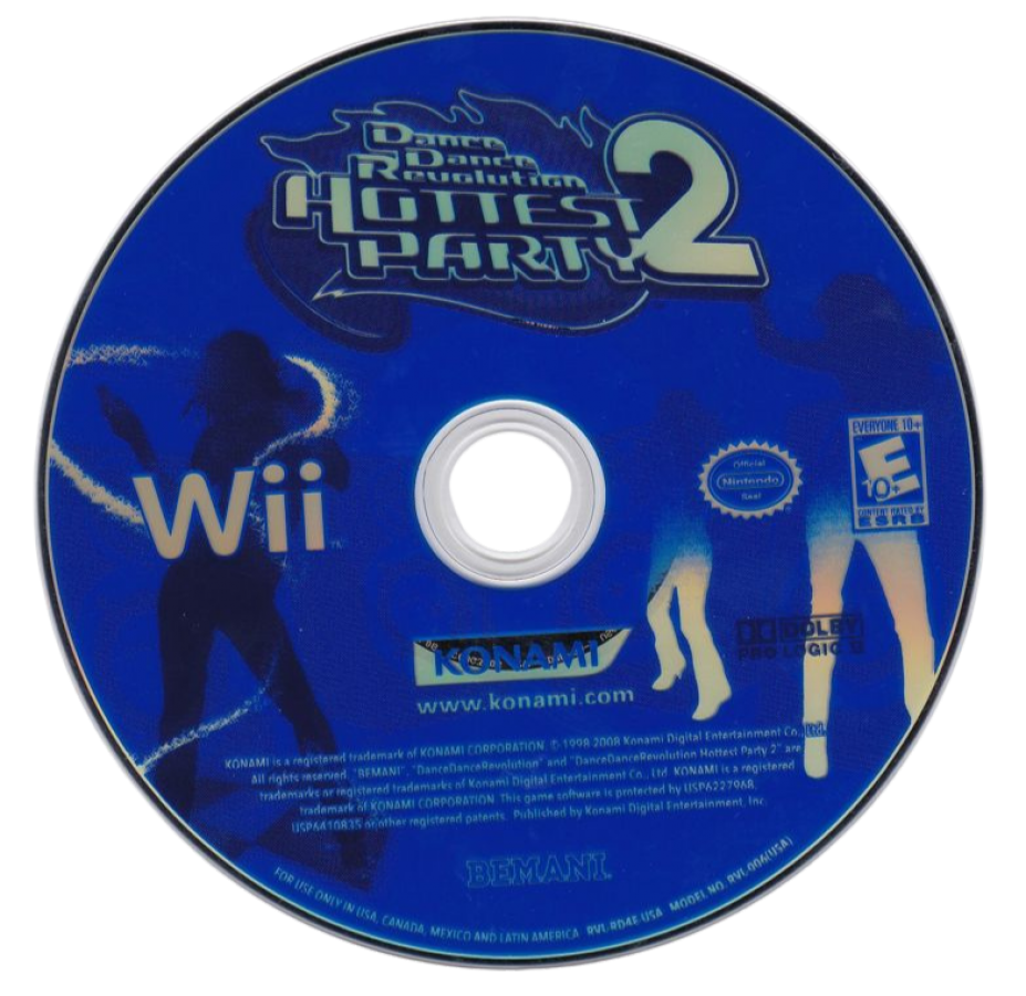Dance Dance Revolution Hottest Party 2 disc for Nintendo Wii Wii video 