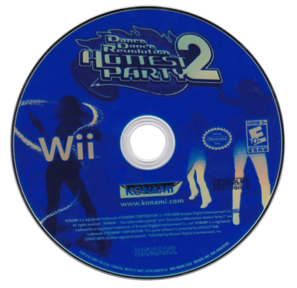 Dance Dance Revolution Hottest Party 2 disc for Nintendo Wii Wii video 