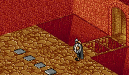 Heimdall Sega CD action RPG isometric fantasy adventure Viking mythology exploration puzzle solving combat magic spells character driven quest gameplay Core Design retro gaming Sega CD software video game title gameplay