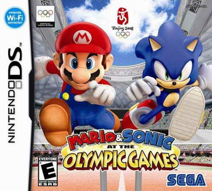 Mario & Sonic at the Olympic Games cover art for Nintendo DS (DS) sports mini-game collection video game