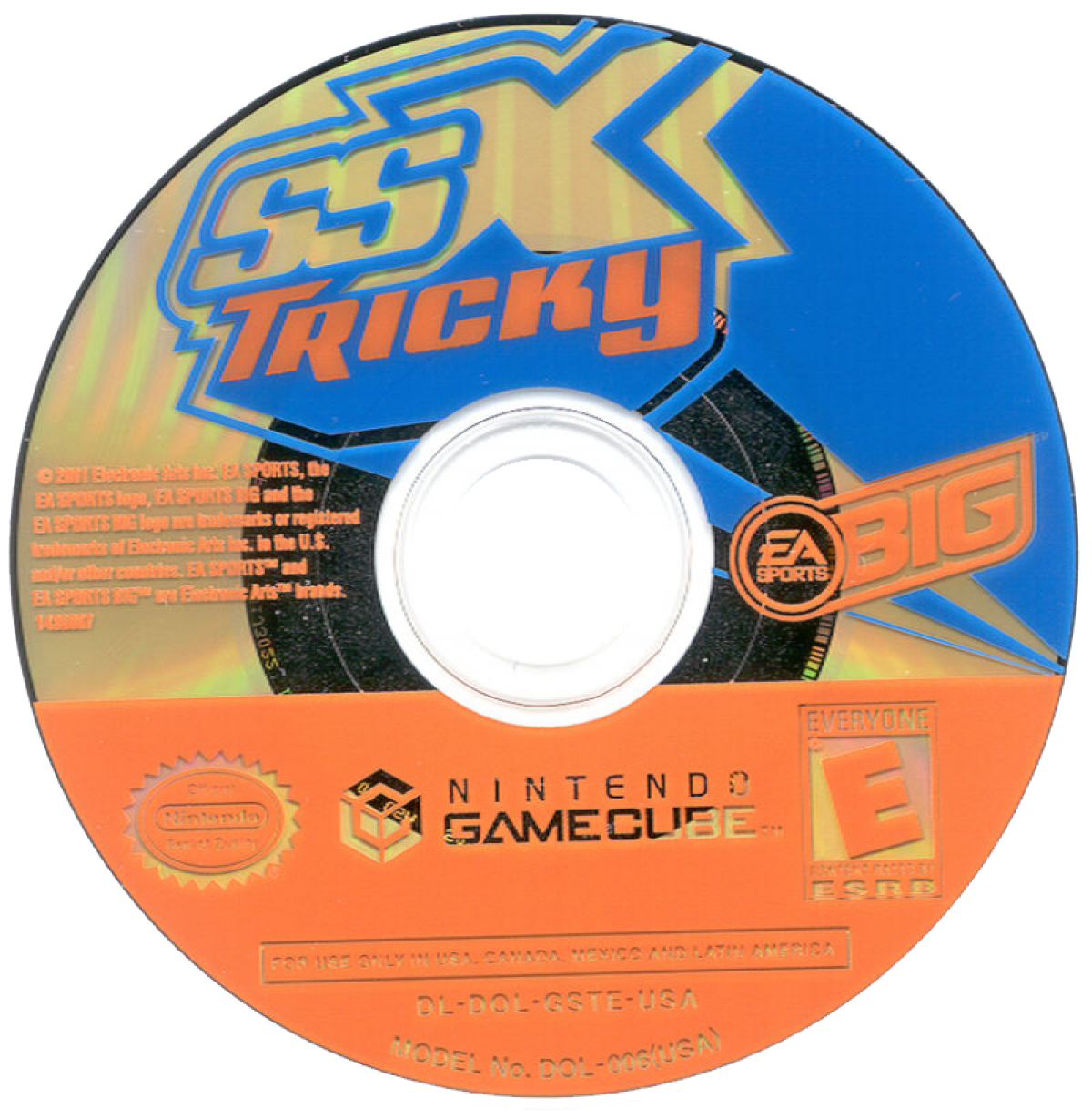 SSX Tricky GameCube game featuring fast-paced arcade snowboarding gameplay and over-the-top trick action disc