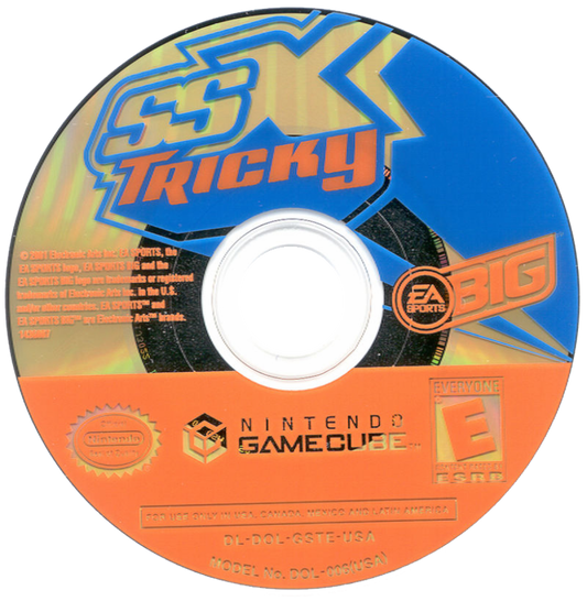 SSX Tricky GameCube game featuring fast-paced arcade snowboarding gameplay and over-the-top trick action disc