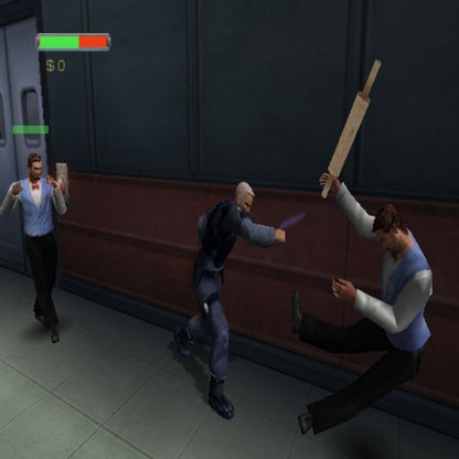 Minority Report Everybody Runs Xbox game featuring third-person action gameplay, futuristic crime fighting mechanics, and cinematic sci-fi adventure based on the film gameplay
