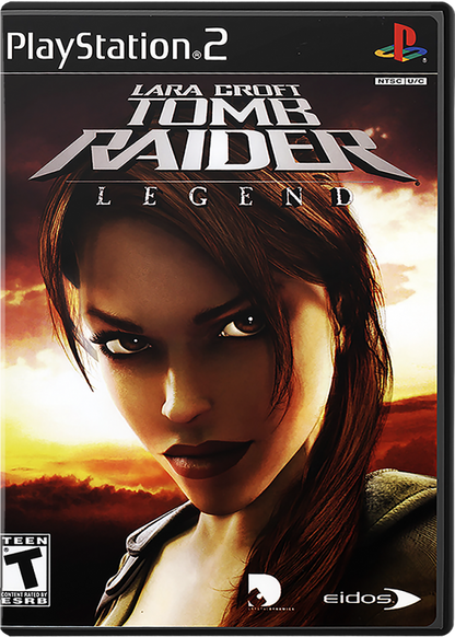 Tomb Raider: Legend – PlayStation 2 (PS2) video game cover image, action-adventure.