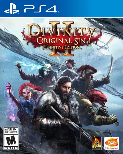 Divinity: Original Sin II [Definitive Edition] – PlayStation 4 (PS4) video game cover image, role-playing RPG by Larian Studios