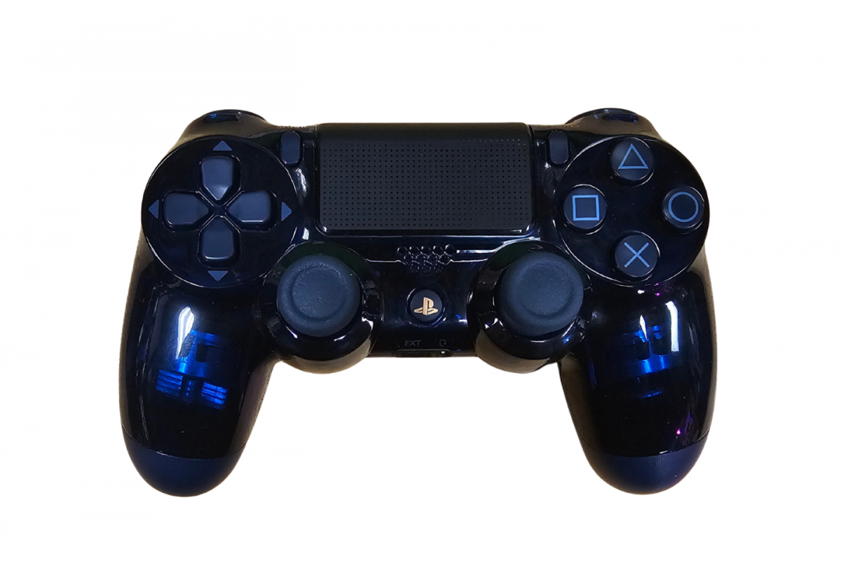 PS4 2TB 500 Million Limited Edition In Box Good Condition PlayStation 4 PS4 gaming console featuring 2TB storage translucent blue limited edition design matching DualShock 4 controller in box presentation powerful home gaming system Sony PlayStation hardware and collectible gaming appeal Controller front