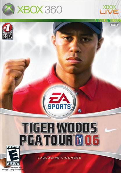 Tiger Woods PGA Tour 06 cover art for Xbox 360 (X360) golf sports video game
