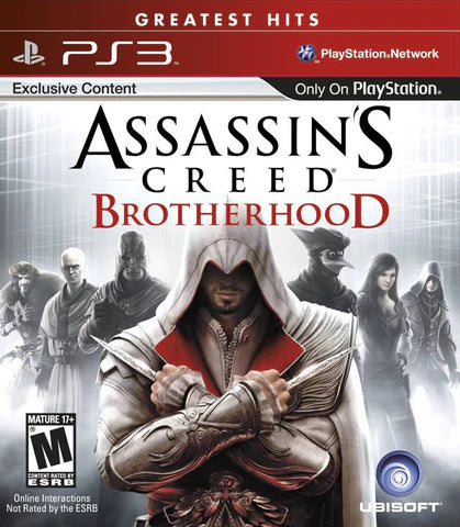 Assassin's Creed: Brotherhood [Greatest Hits] cover art for PlayStation 3 (PS3) video game