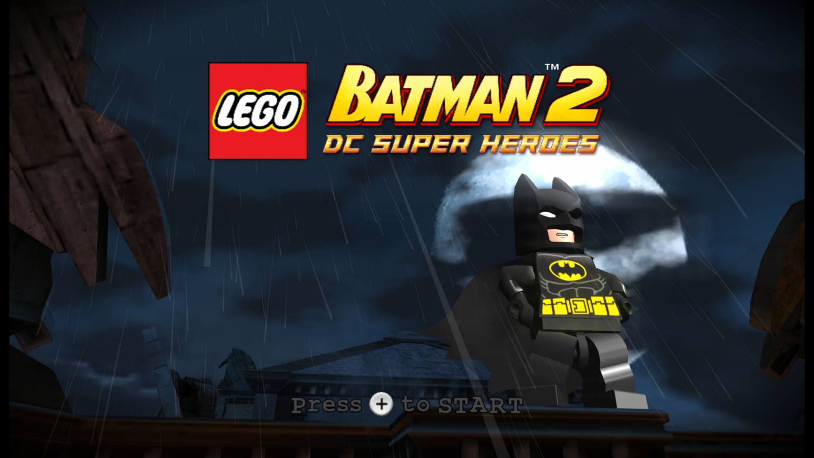 LEGO Batman 2: DC Super Heroes – Nintendo Wii (Wii) action-adventure superhero platformer video game title screen