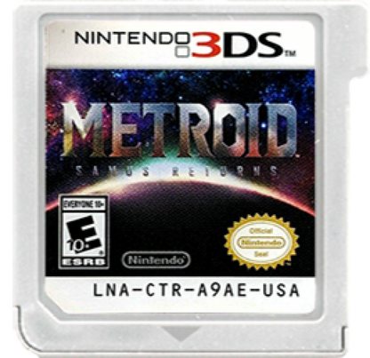 Metroid: Samus Returns cartridge art for Nintendo 3DS (3DS) video game